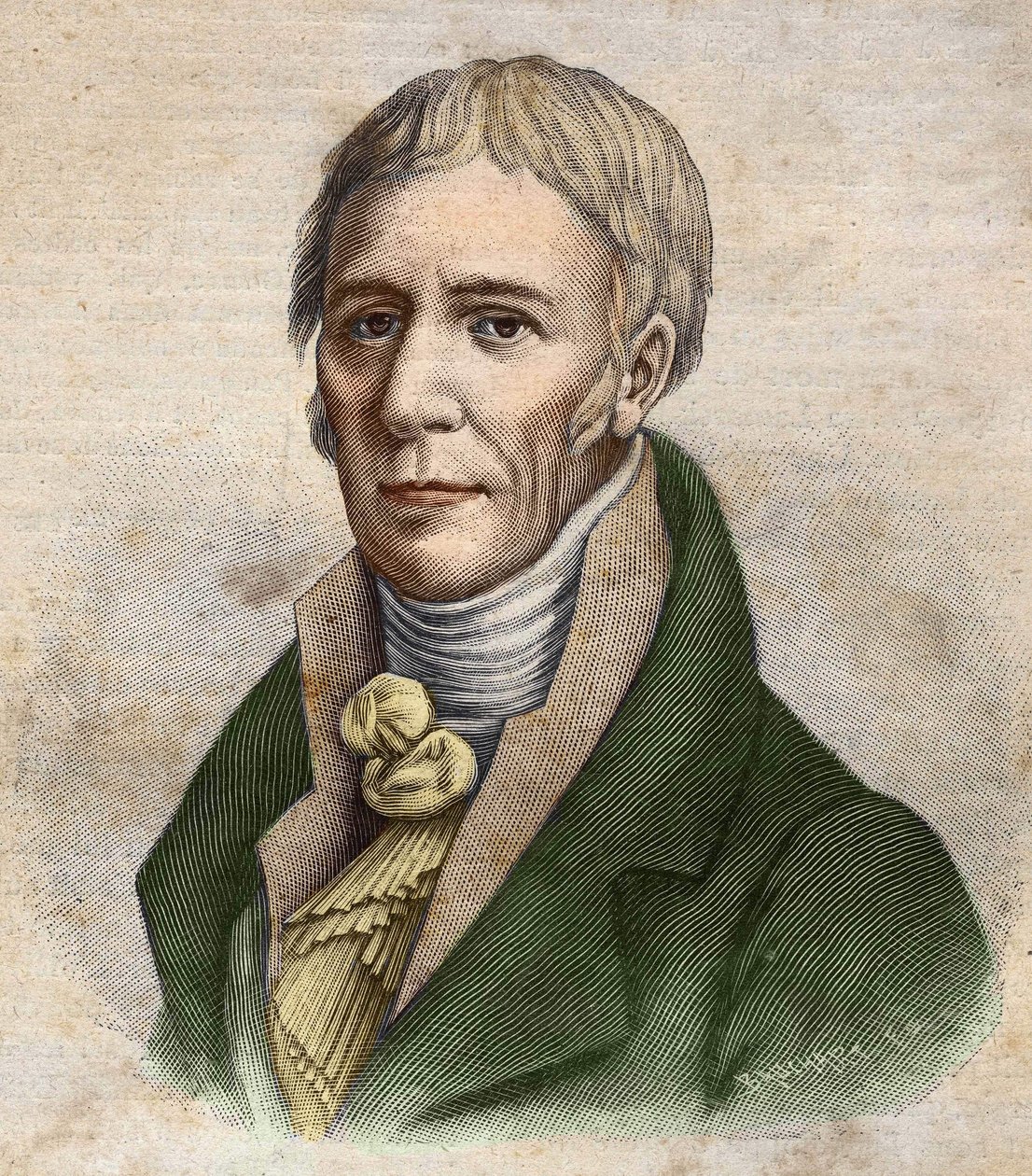 Portræt af Johannes Døberen (Jean-Baptiste) Lamarck (1744-1829). af Unknown artist