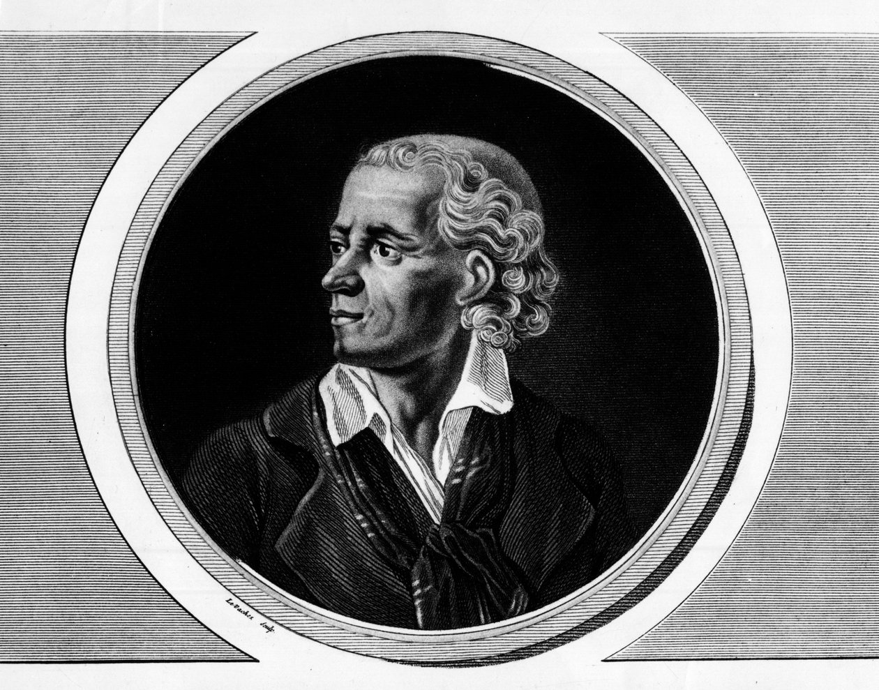 Portræt af Joseph Chalier, fransk politiker (1747-1793), anklager for kommunen i Lyon. Indgravering i "" Komplet samling af historiske malerier fra den franske revolution, i tre bind.""" 1804. af Unknown artist