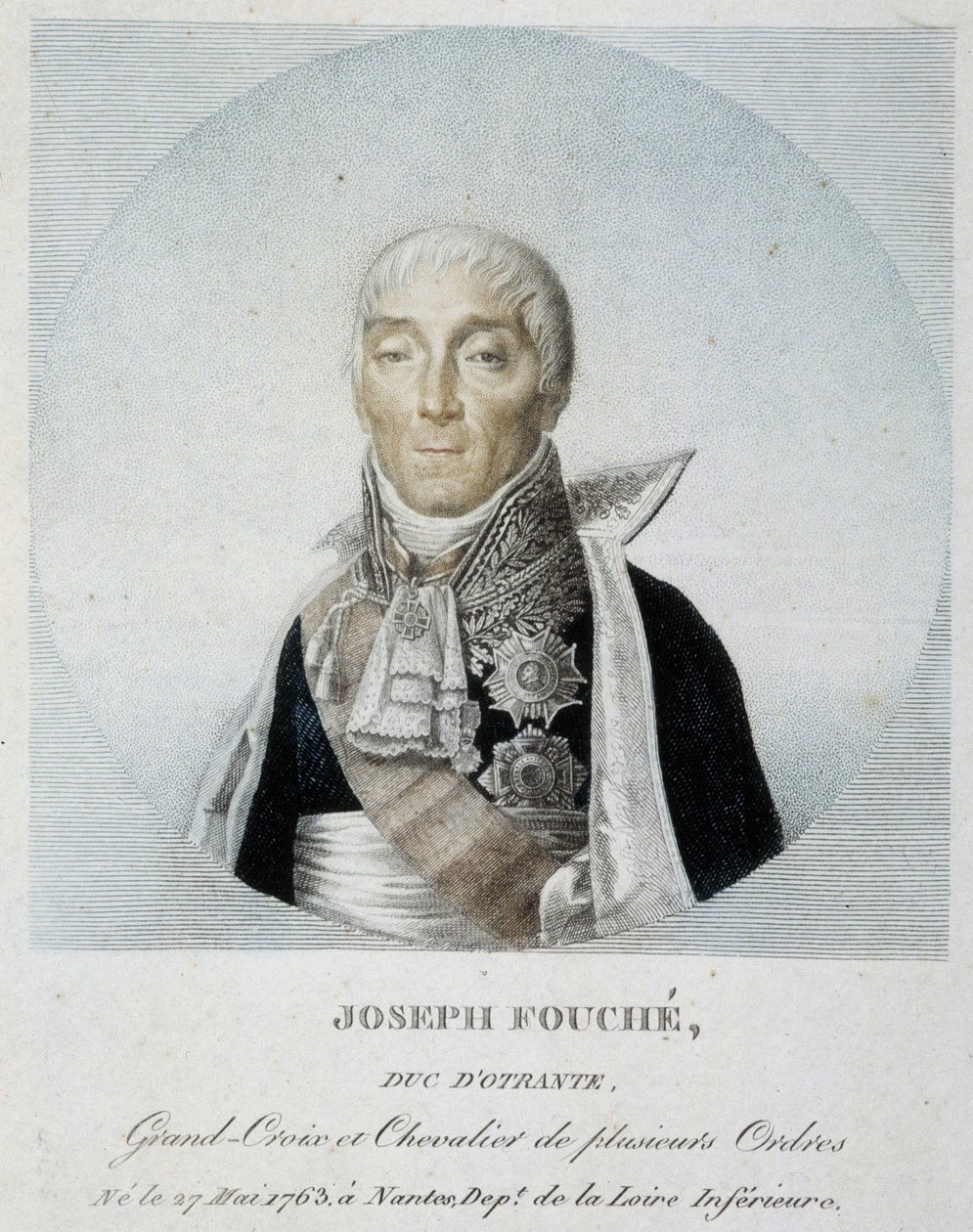 Portræt af Joseph Fouché, hertug af Otranto, storkors og ridder af flere ordener af Unknown artist