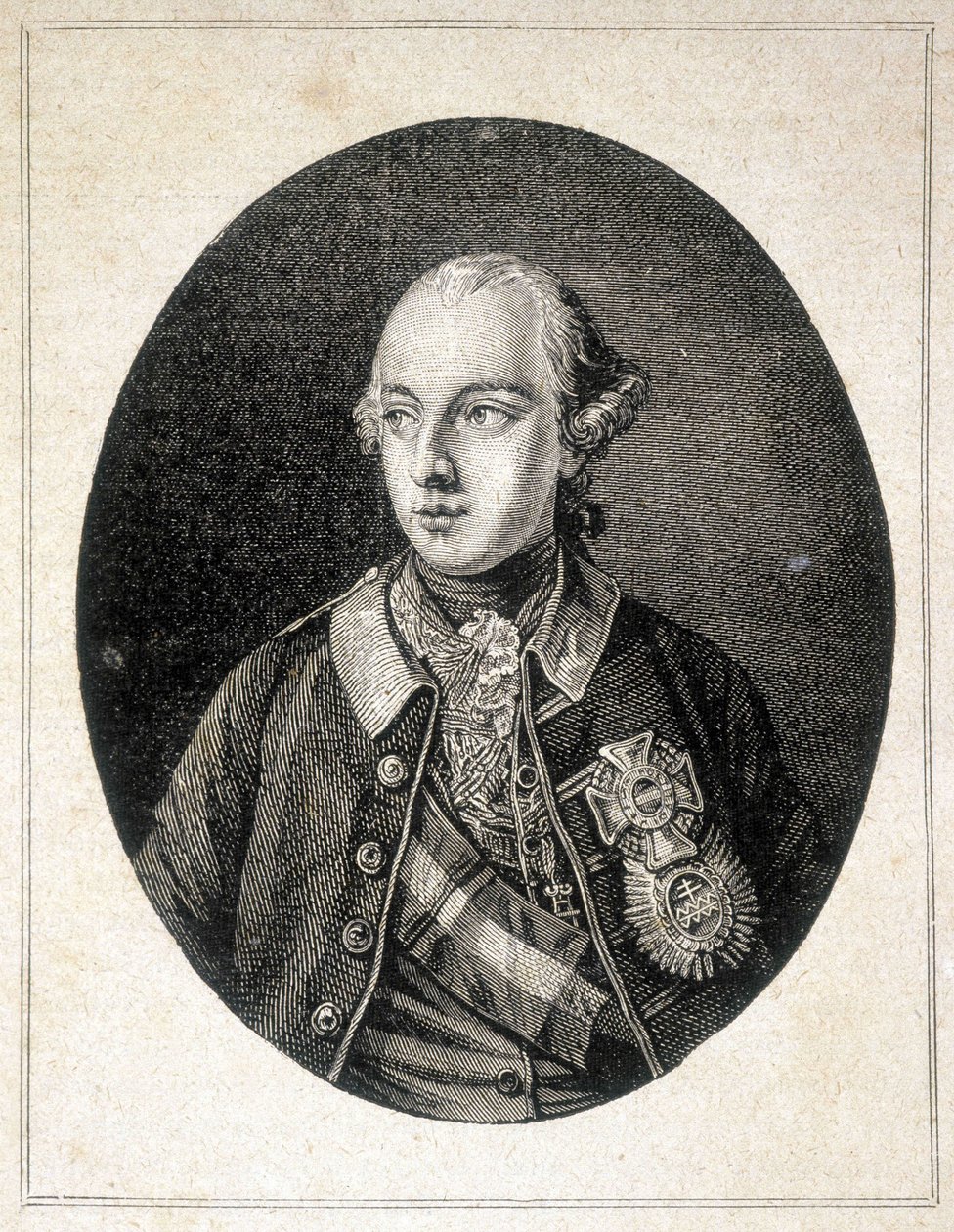Portræt af Joseph II, kejser af Tyskland (1741 - 1790) - i "" The Contemporains"", n.d. slutningen af det 19. århundrede. af Unknown artist