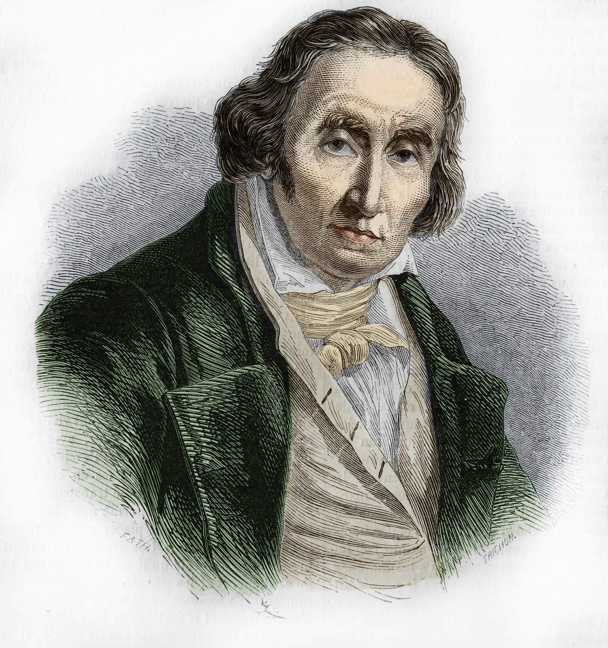 Portræt af Joseph Marie Jacquard (1752-1834), fransk mekaniker opfinder af væven. af Unknown artist