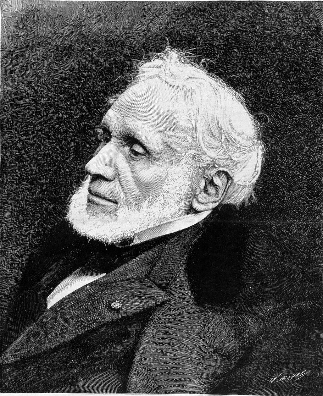 Portræt af Joseph Nicolas Robert-Fleury (1797 - 1890). af Unknown artist