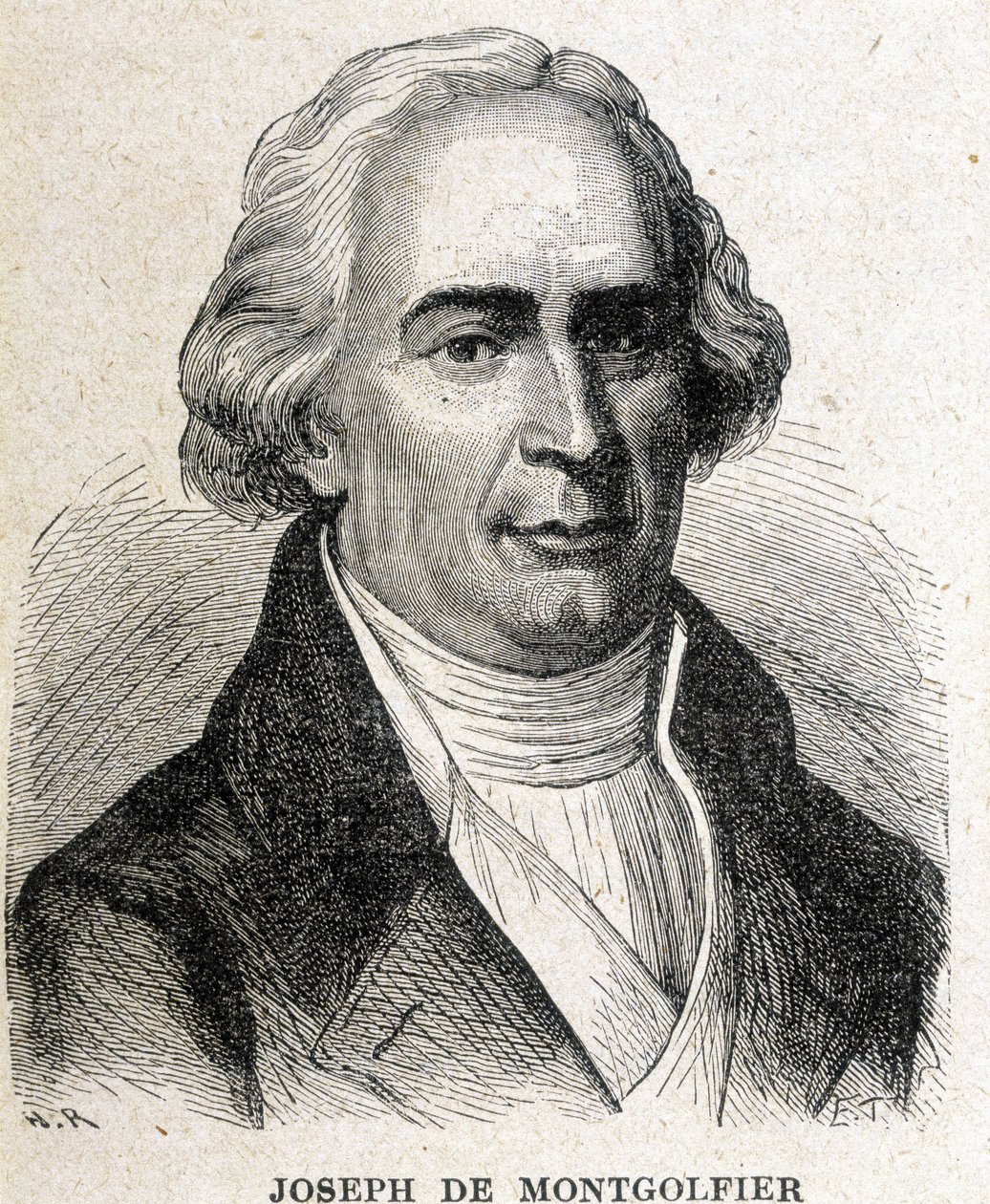 Portræt af Joseph de Montgolfier (1740 - 1810). af Unknown artist
