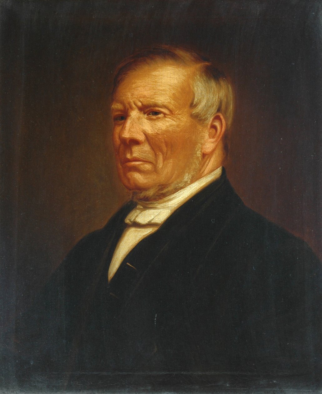 Portræt af Joshua Dodgson, ca. 1855 af Unknown
