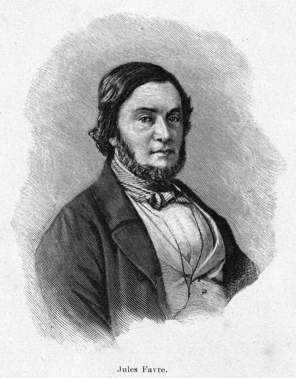 Portræt af Jules Favre (1809 -1880), fransk politiker af Unknown artist
