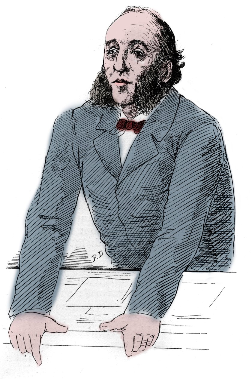 Portræt af Jules Ferry (1832-1893), fransk politiker. Indgravering i ""The Illustrated World"" af Unknown artist