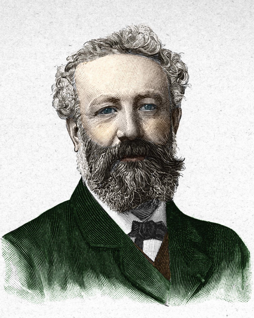 Portræt af Jules Verne, fransk forfatter (1828-1905) af Unknown artist