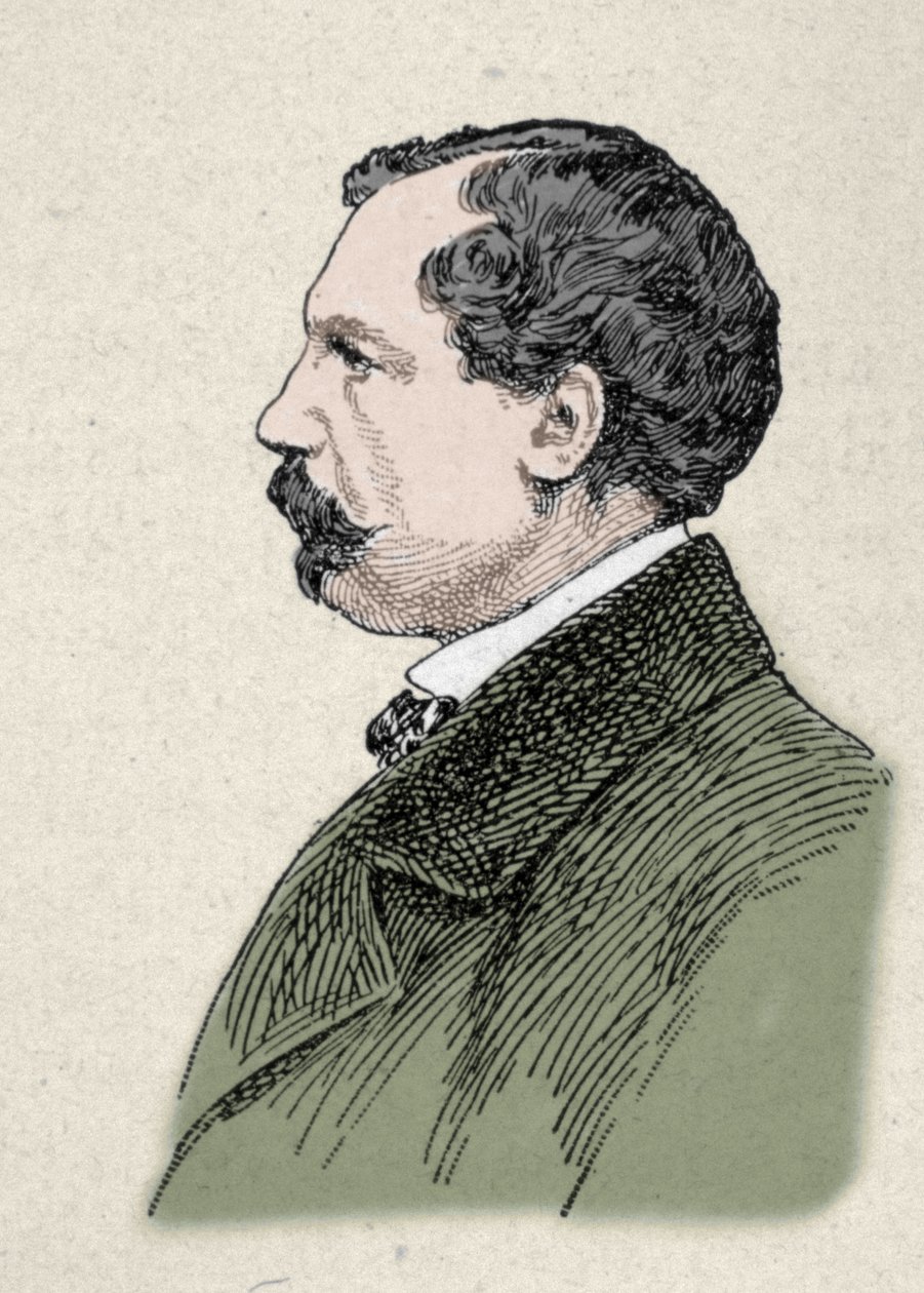 Portræt af Jules de Goncourt (1830-1870), fransk forfatter. af Unknown artist
