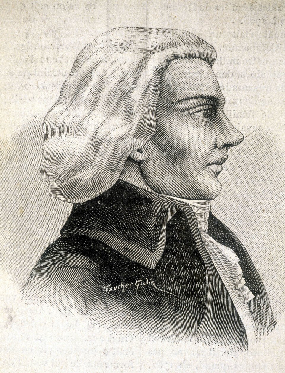 Portræt af Julien-Louis Geoffroy, kritiker (1743 - 1814) - i "" Les Contemporains", n.d. slutningen af ​​det 19. århundrede. af Unknown artist