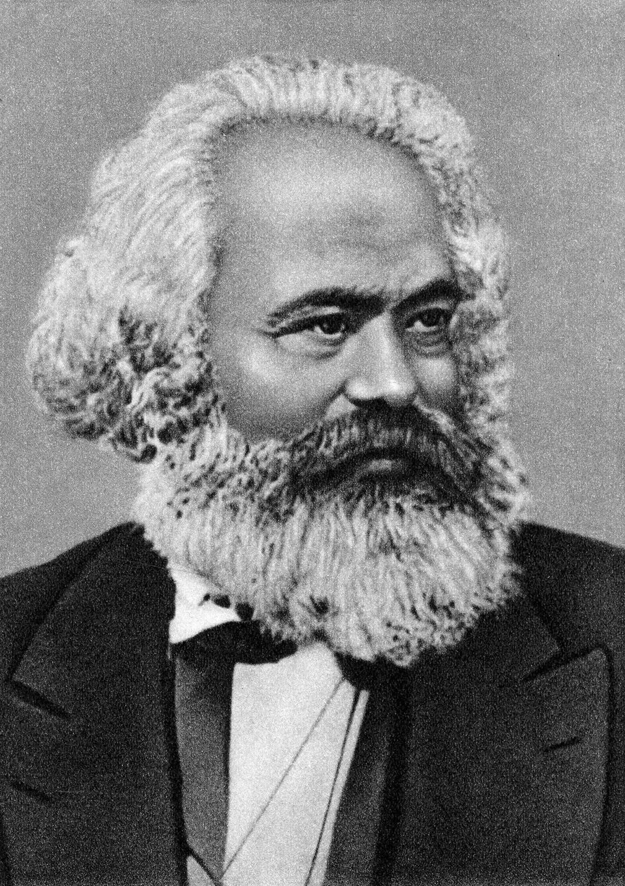 Portræt af Karl Marx af Unknown artist
