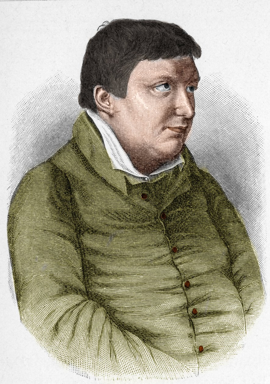 Portræt af Karl Wilhelm Friedrich von Schlegel (1772-1829) tysk filosof, kritiker og forfatter af den romantiske bevægelse af Unknown artist