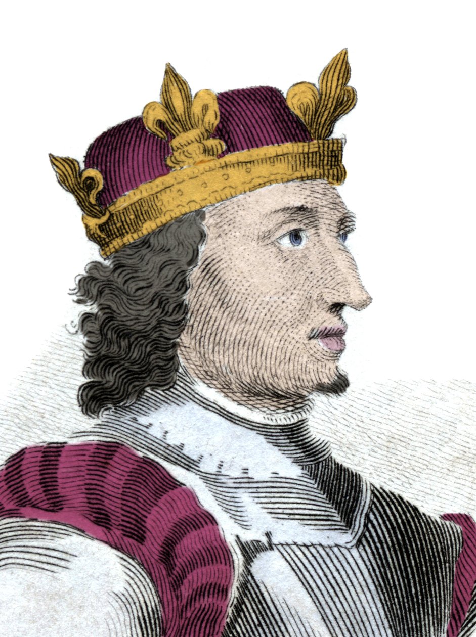 Portræt af kong Etienne (Stephen) dit de Blois (1096-1154), den sidste normanniske konge af England. af Unknown artist