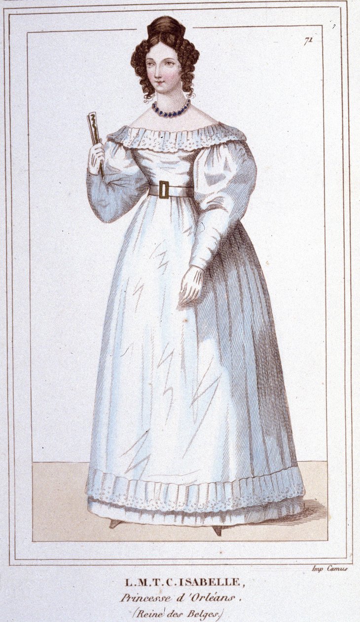 Portræt af LOUISE MARIE THERESE CHARLOTTE ISABELLE D