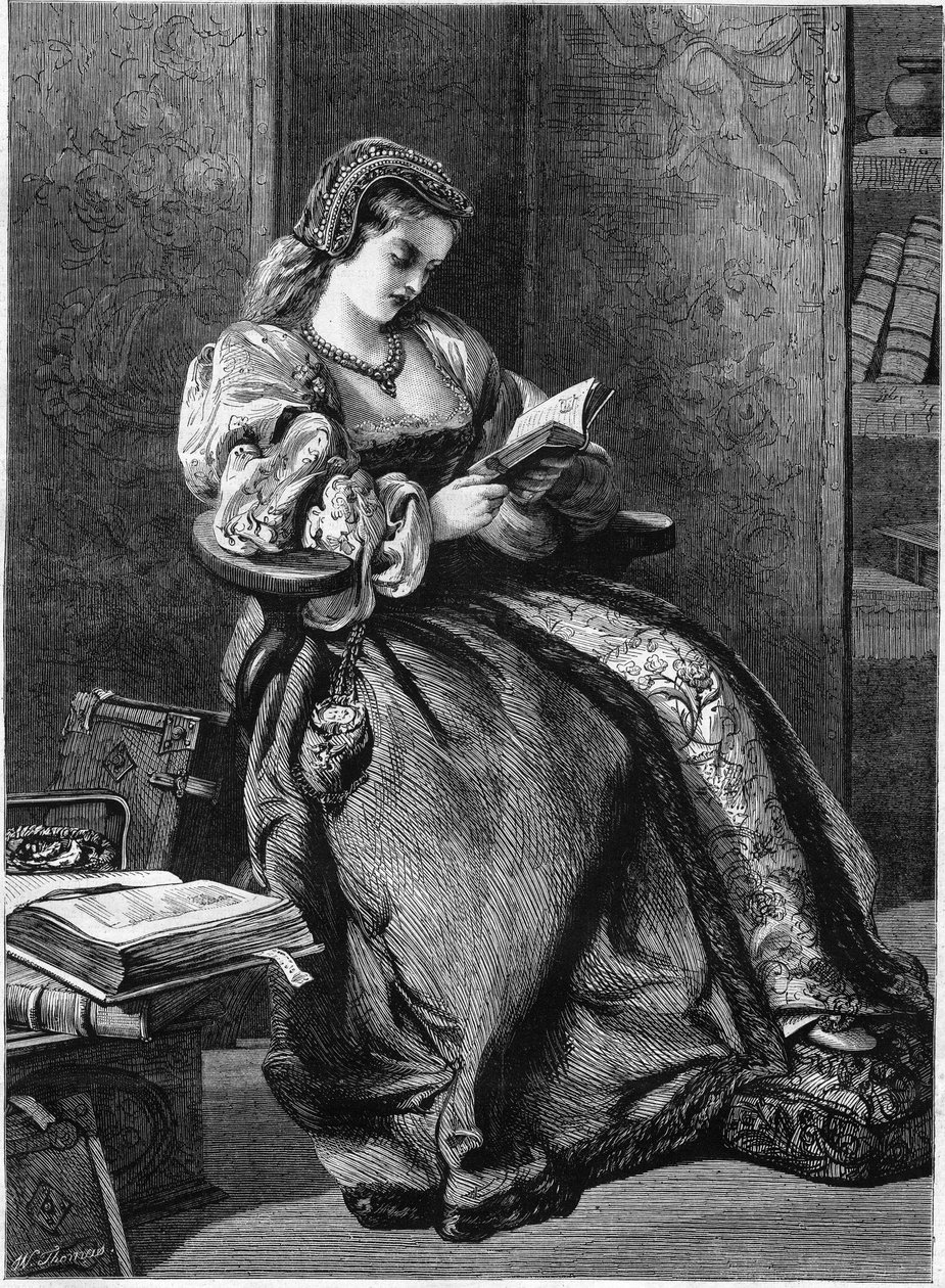 Portræt af Lady Jeanne Gray (Jane Gray af Unknown artist