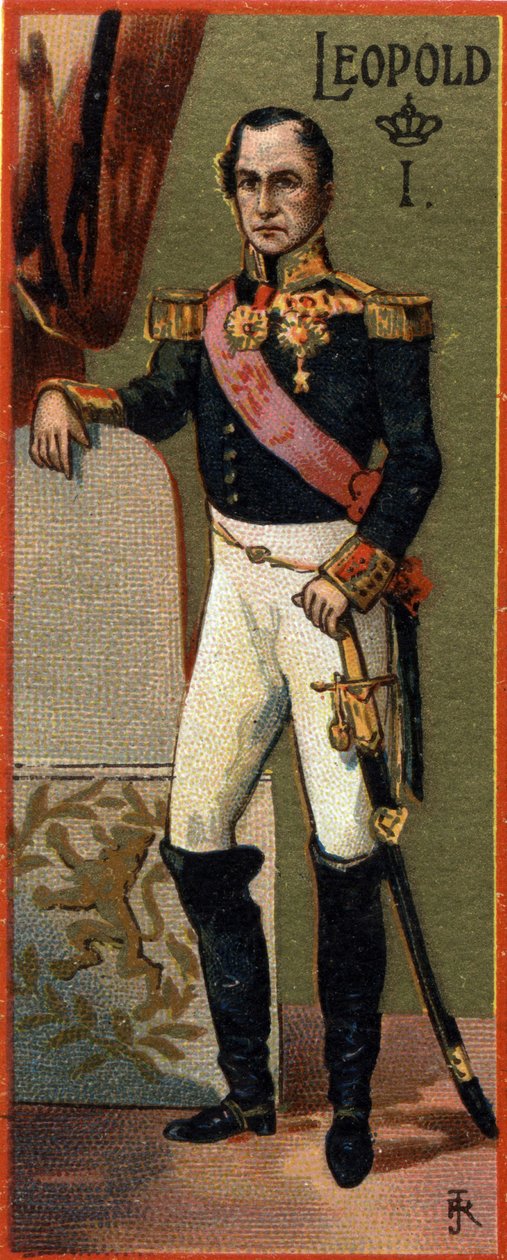 Portræt af Leopold I 1. 1. af Belgien (1790-1865). af Unknown artist