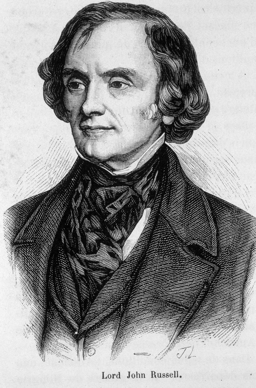 Portræt af Lord John Russell af Unknown artist