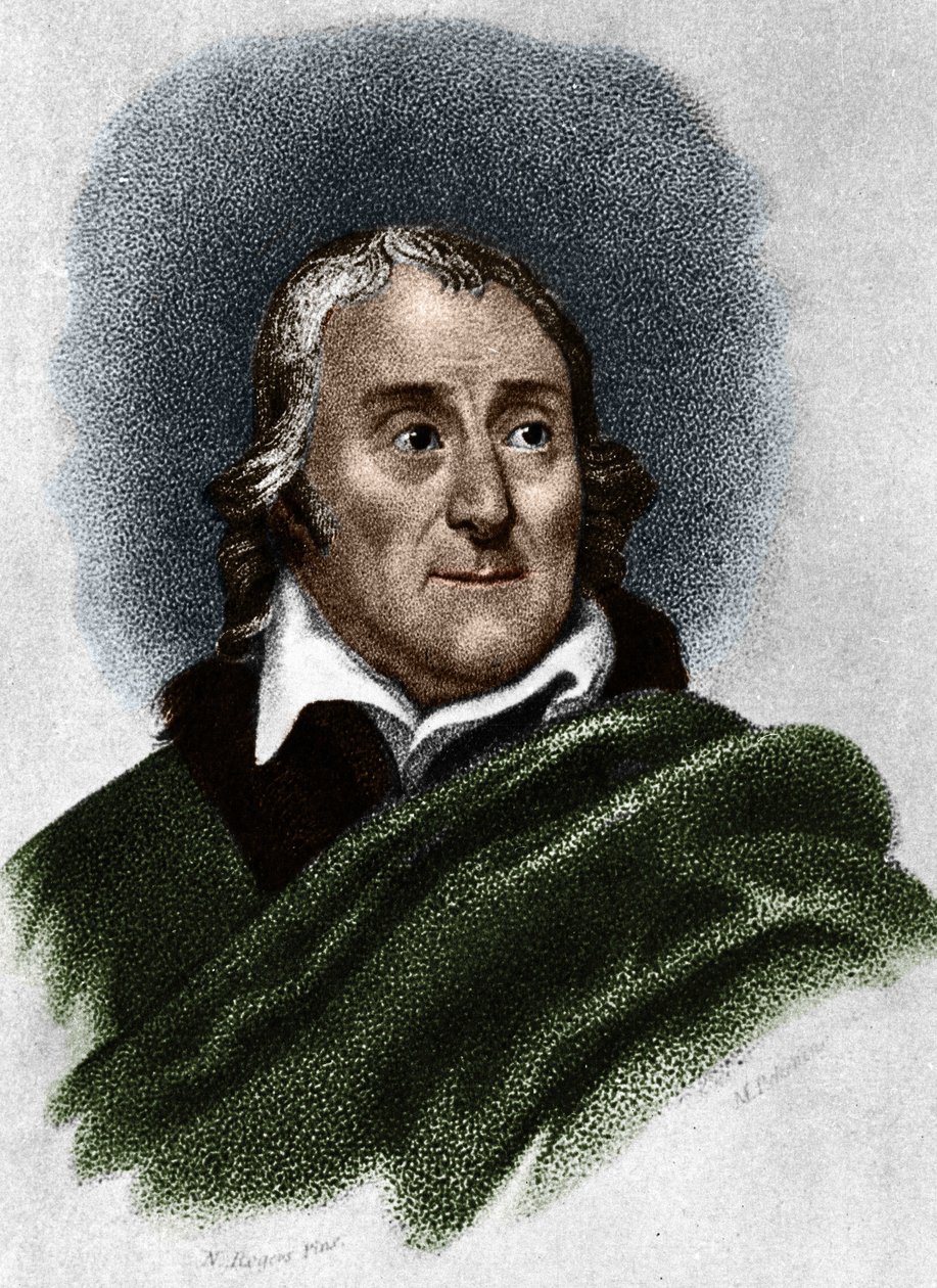 Portræt af Lorenzo da Ponte (1749-1838) librettist og italiensk forfatter af jødisk oprindelse. af Unknown artist