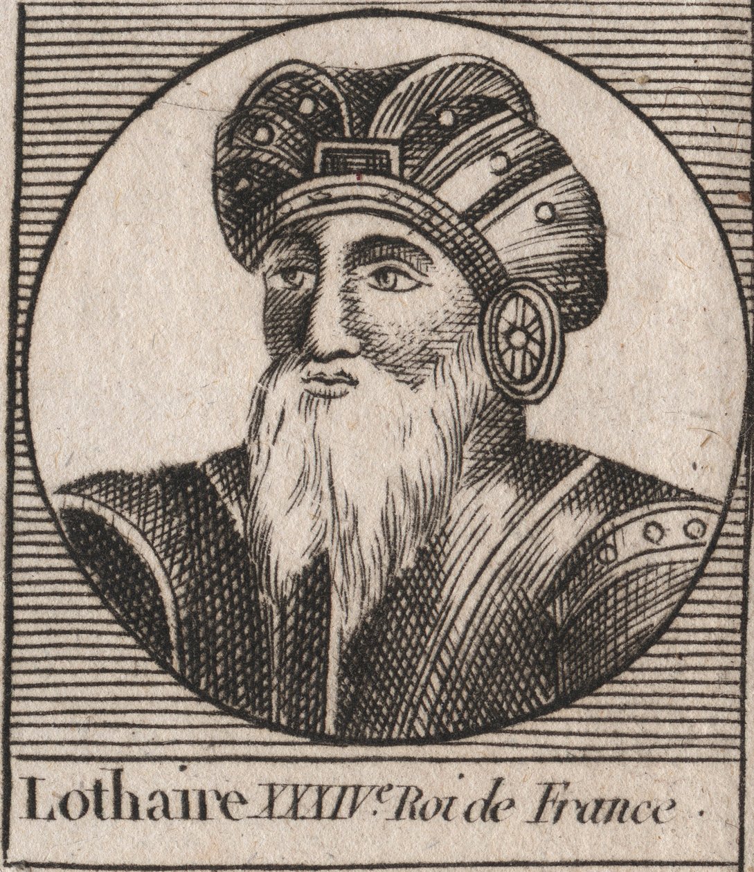 Portrait of Lothairedani af Unknown artist