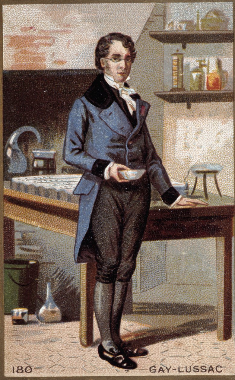 Portræt af Louis-Joseph Gay-Lussac (Louis Joseph Gay Lussac) (1778 - 1850), fransk fysiker og kemiker. af Unknown artist