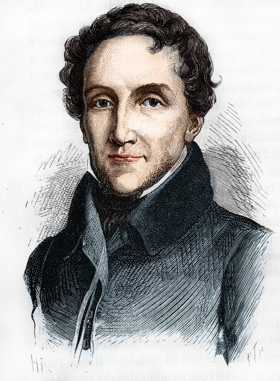 Portræt af Louis-Mathieu Mole - Portræt af Louis Mathieu, greve af Molè (1781 - 1855), fransk politiker - i "" L