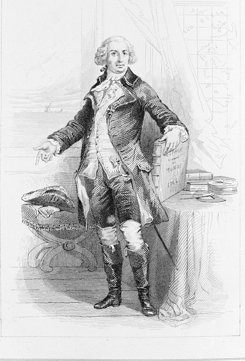 Portræt af Louis Antoine, greve af Bougainville (1729-1811). af Unknown artist