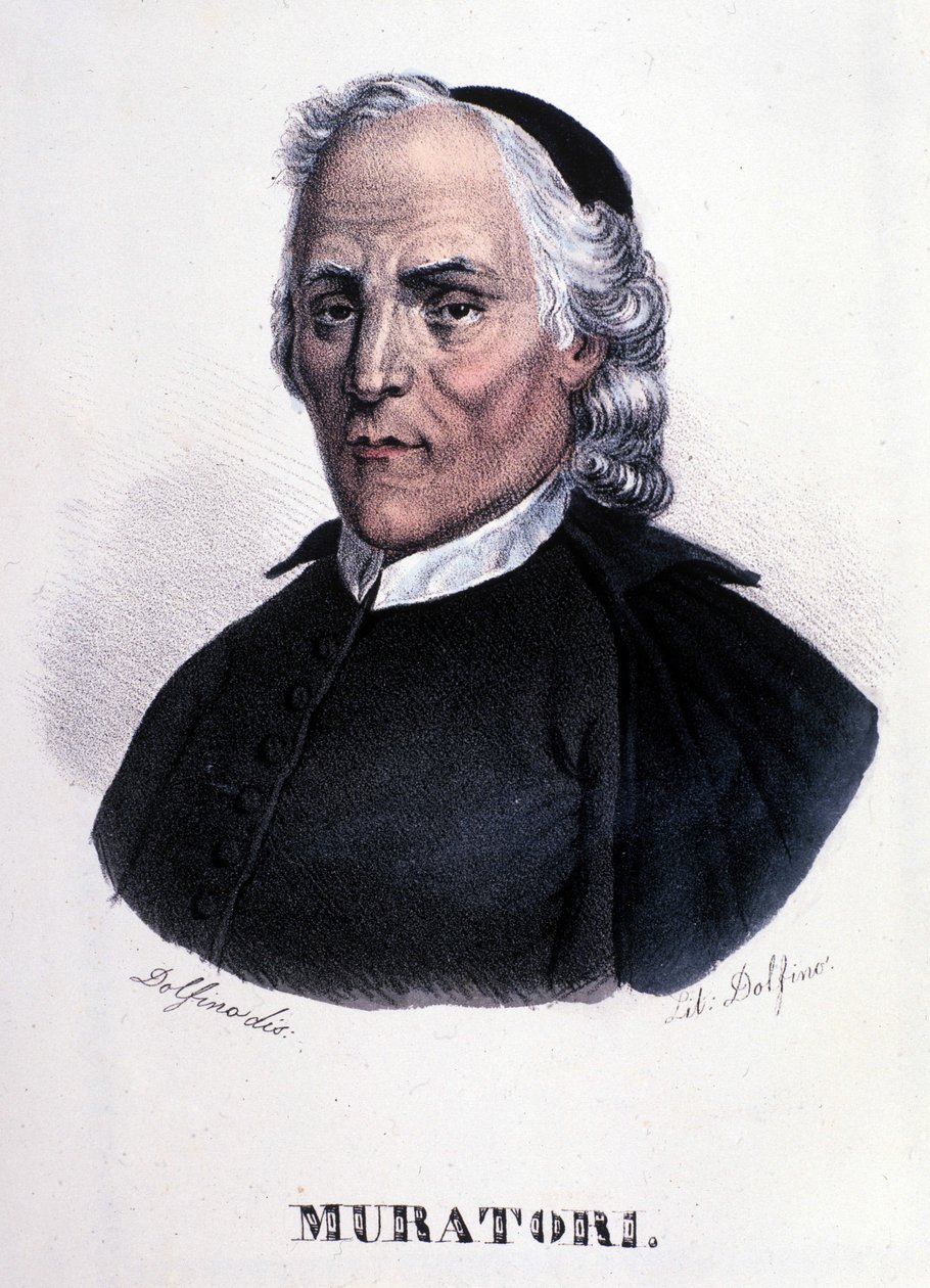 Portræt af Louis Antoine Muratori af Unknown artist