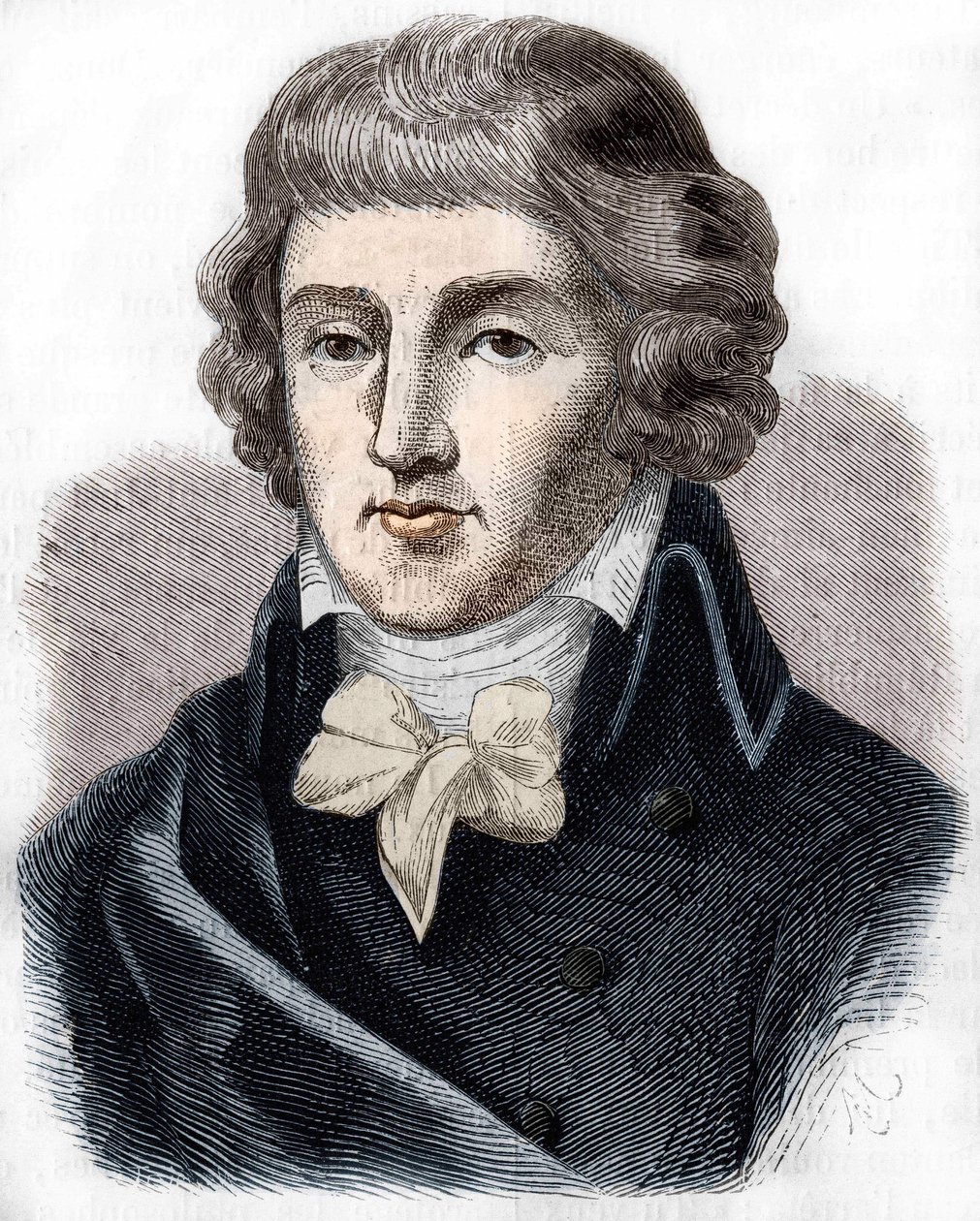 Portræt af Louis Antoine Saint - Just (Saint-Just) (1767-1794), fransk politiker. af Unknown artist