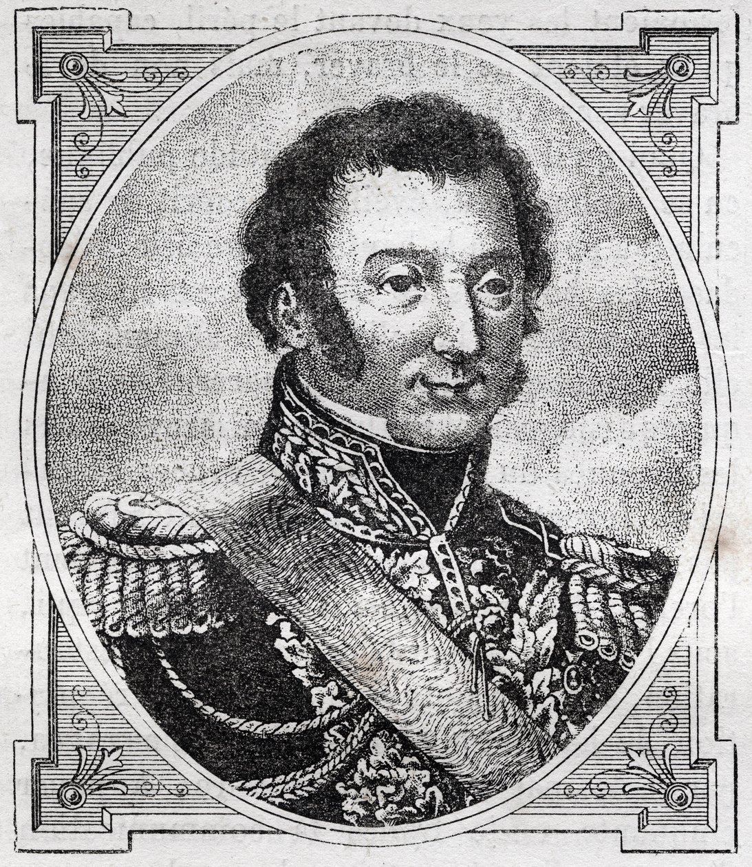 Portræt af Louis Auguste Victor de Ghaisne de Bourmont (1773-1846), marskal af Frankrig. af Unknown artist