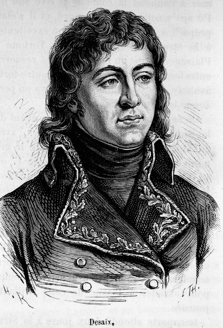 Portræt af Louis Charles Antoine Desaix de Veygoux (1768-1800), fransk general. af Unknown artist