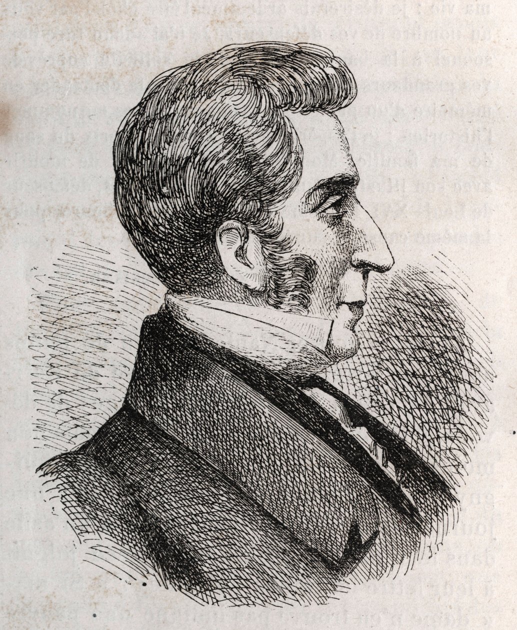 Portræt af Louis Charles Bonaventure Pierre, greve af Mesnard 1769-1842 - gravering af Unknown artist