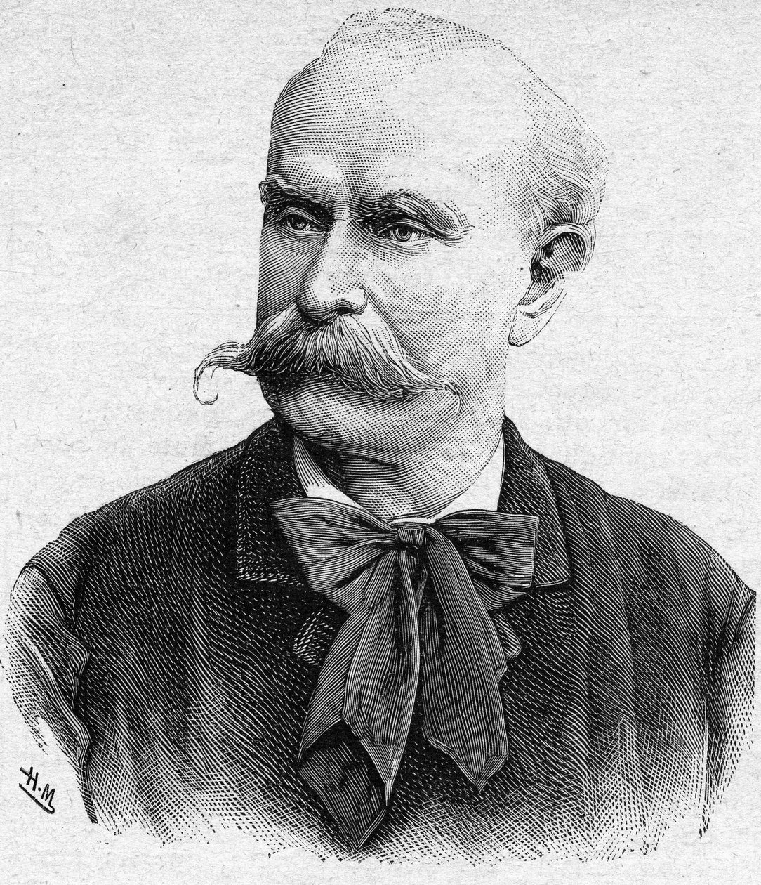 Portræt af Louis Etienne Ernest Reyer, fransk komponist (1823 til 1909). af Unknown artist