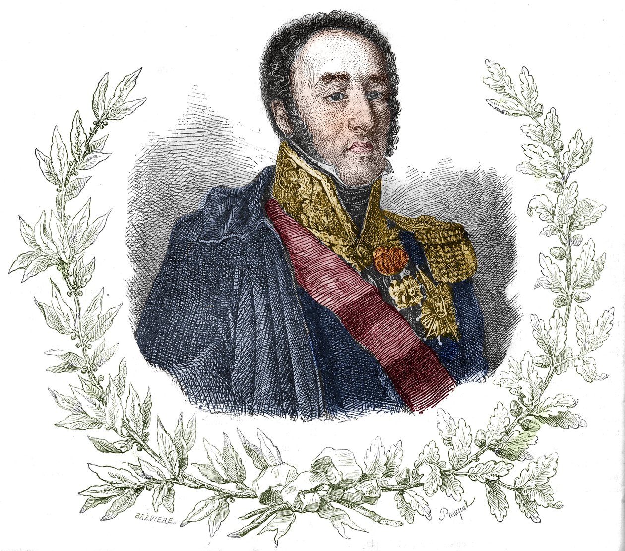 Portræt af Louis Gabriel (Louis-Gabriel) Suchet (1770-1826). af Unknown artist