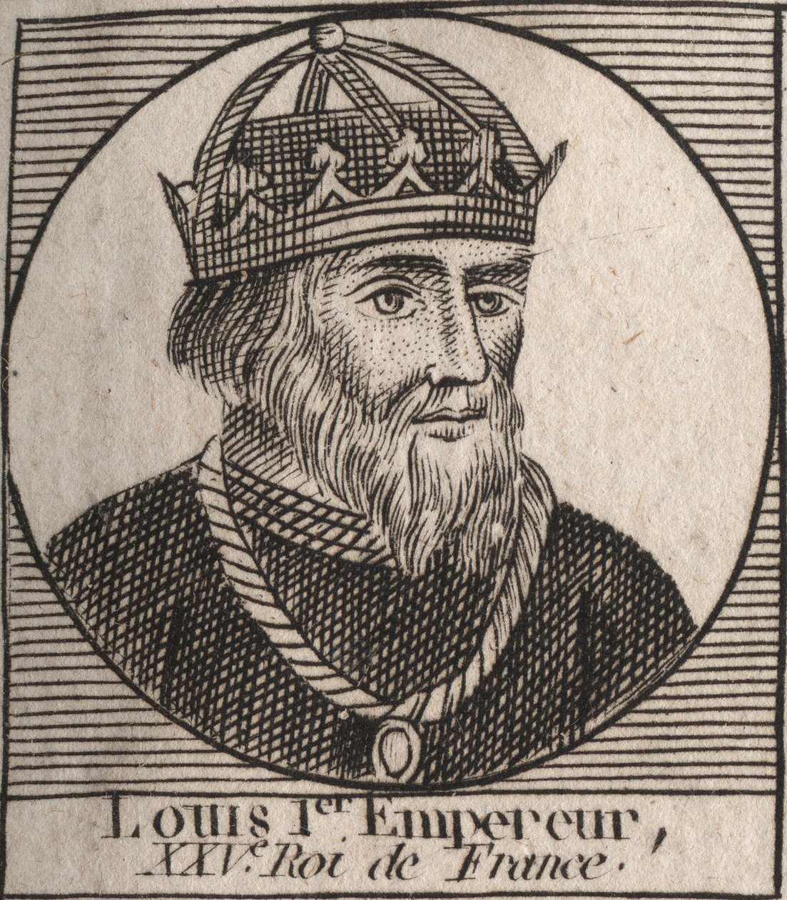 Portrait of Louis I the "Pious" dani af Unknown artist