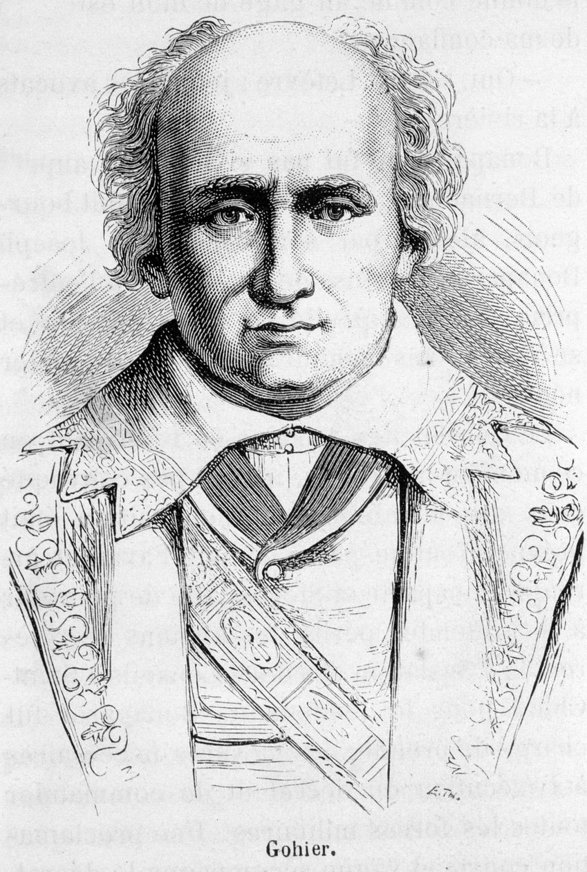 Portræt af Louis Jerome Gohier (1746-1830), fransk politiker. af Unknown artist