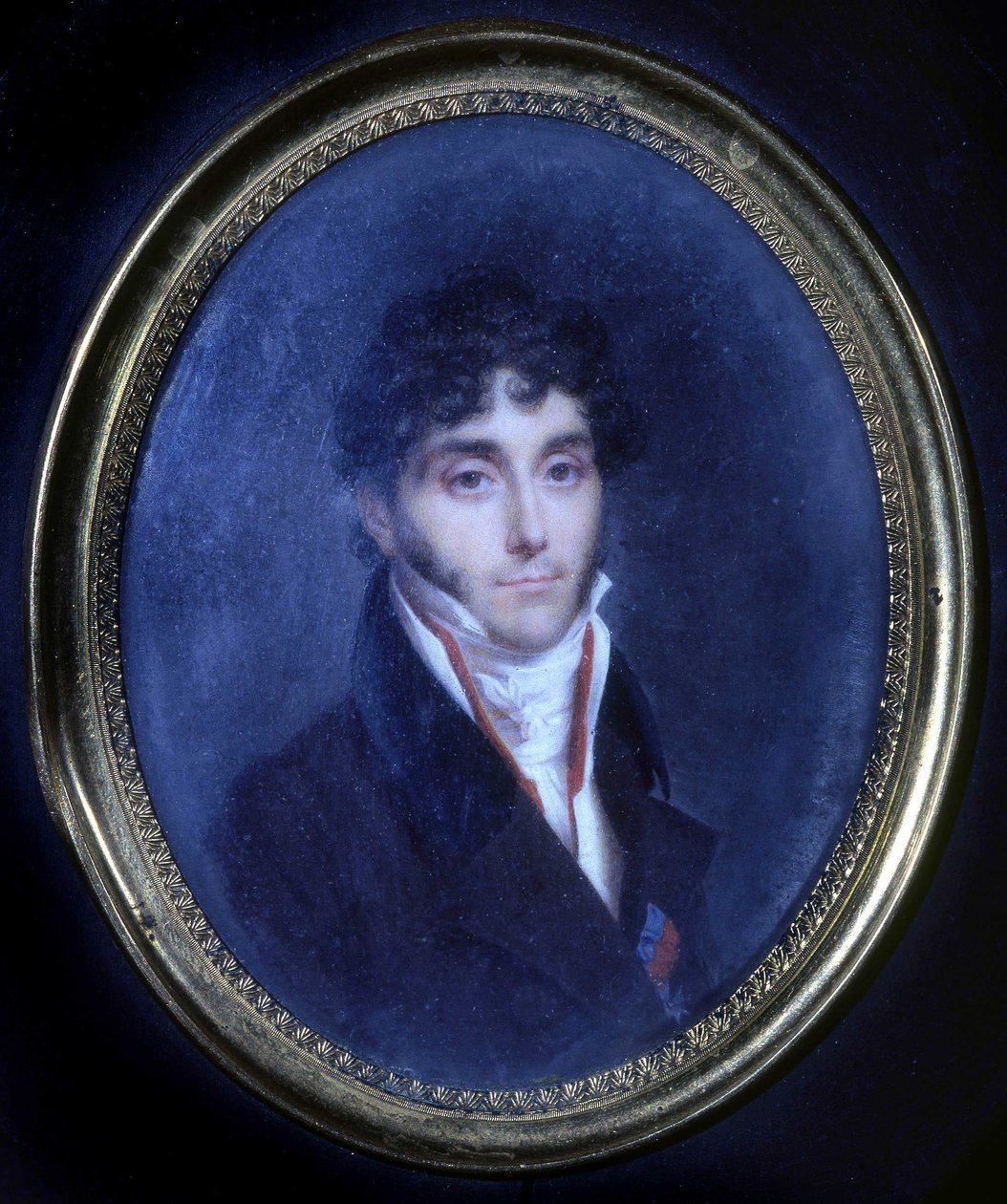 Portræt af Louis Mathieu, greve af Molè (1781 - 1855), medaljon af Unknown artist