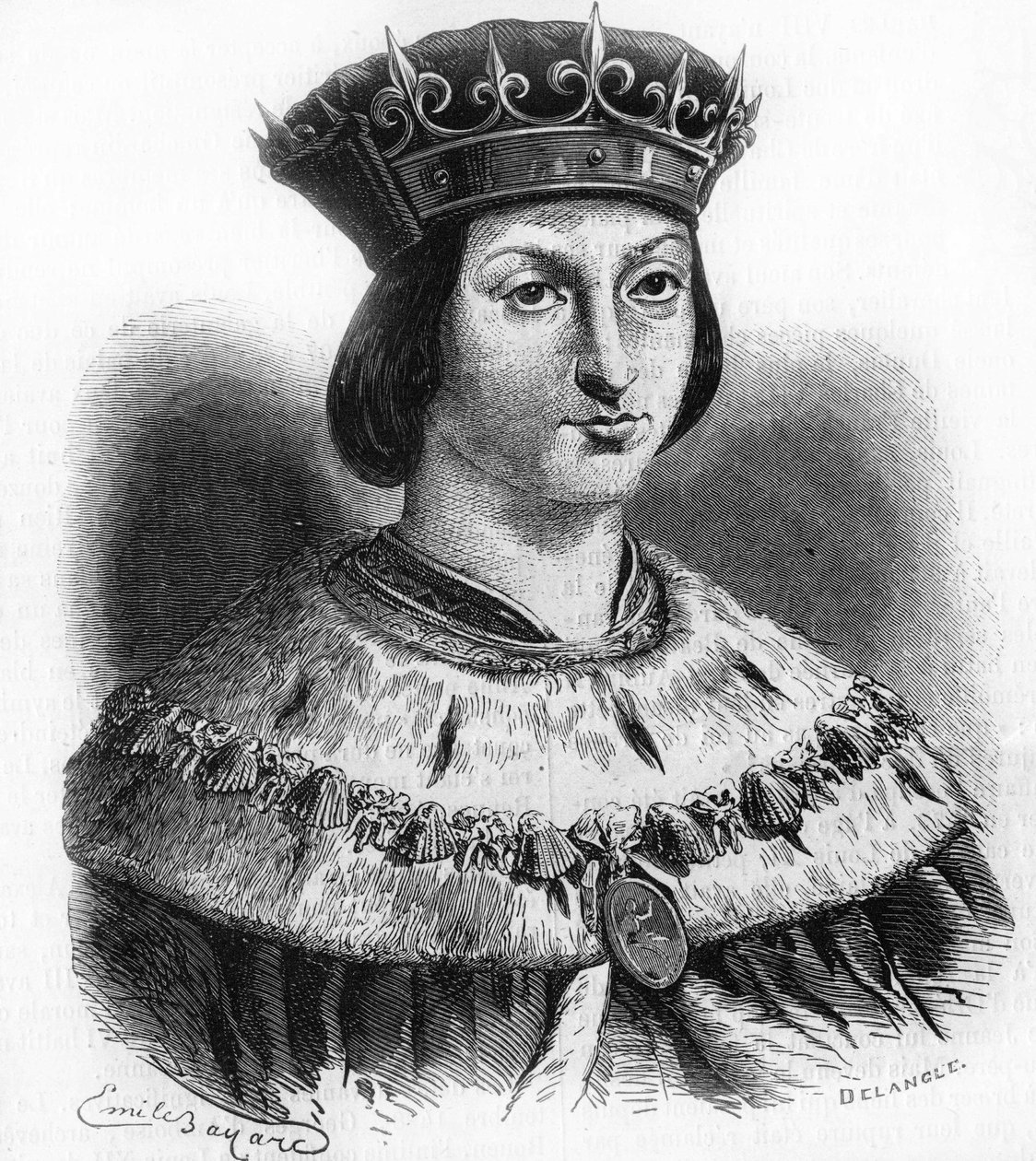 Portræt af Ludvig XII (1462-1515), konge af Frankrig. af Unknown artist