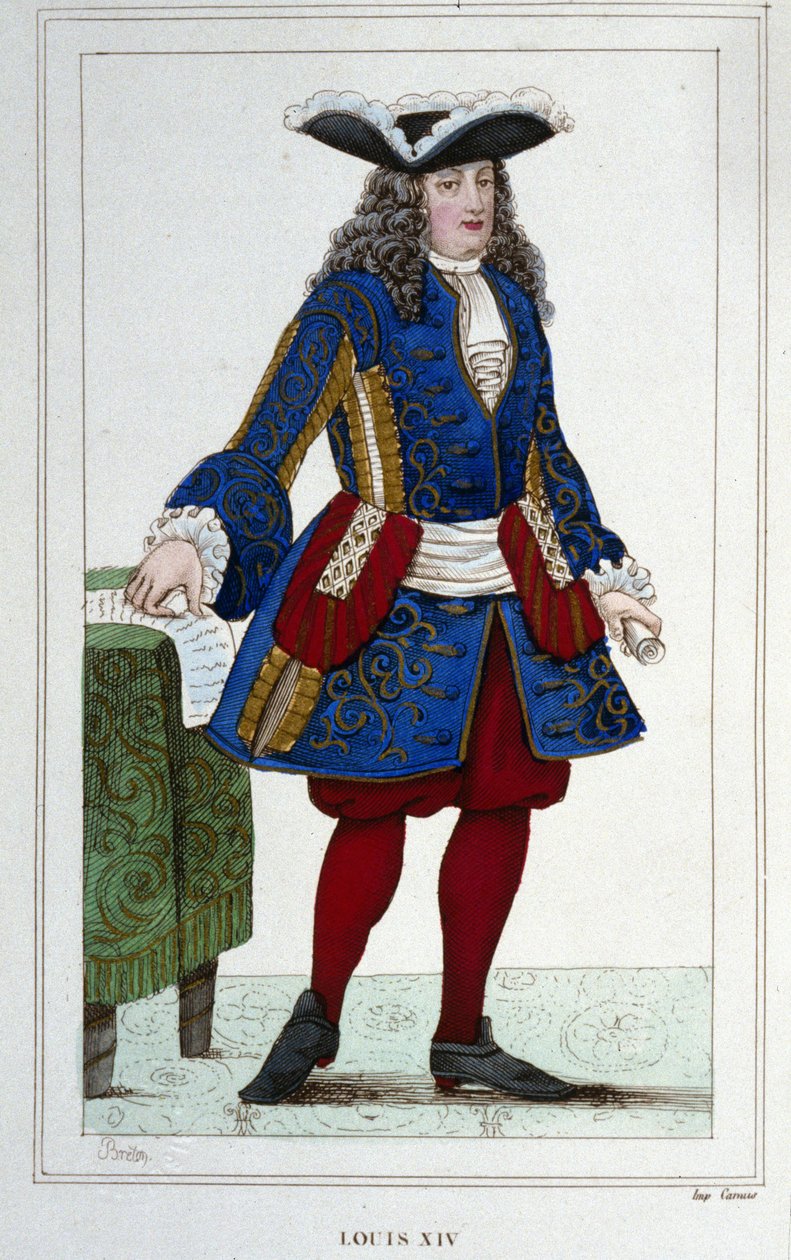 Portræt af Louis XIV (1638 - 1715), konge af Frankrig. af Unknown artist