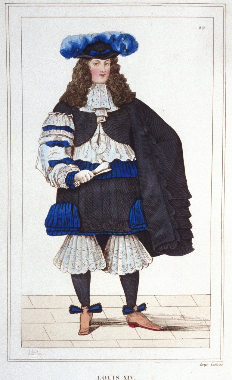 Portræt af Louis XIV (1638 - 1715), konge af Frankrig. af Unknown artist