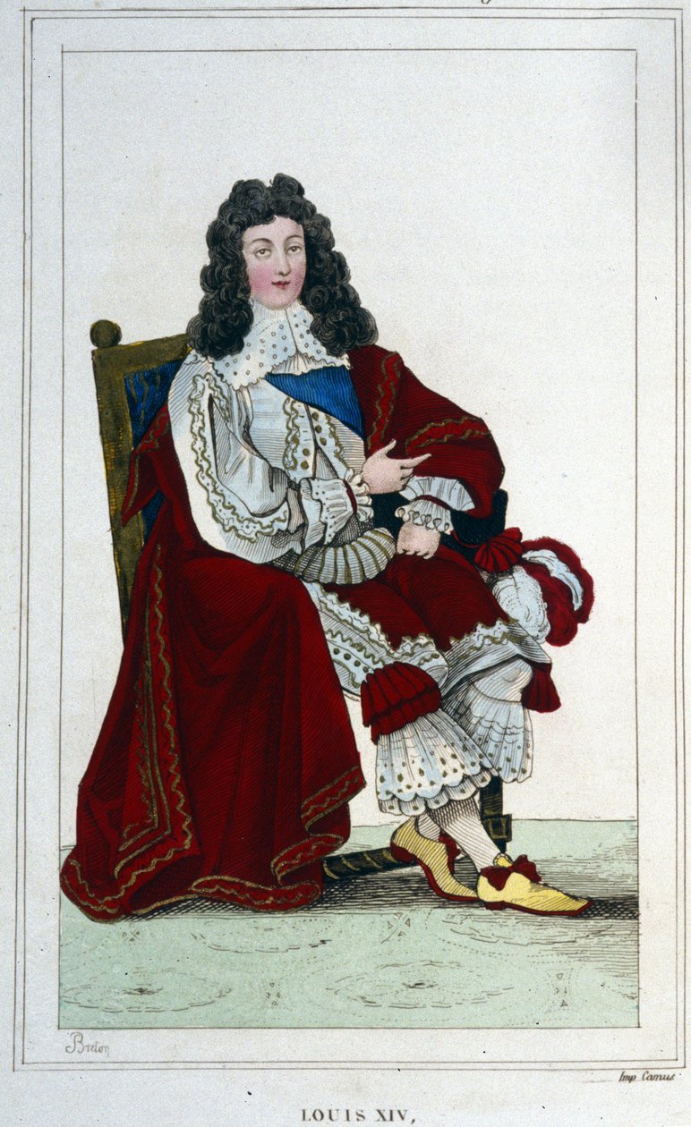 Portræt af Louis XIV (1638 - 1715), konge af Frankrig. af Unknown artist