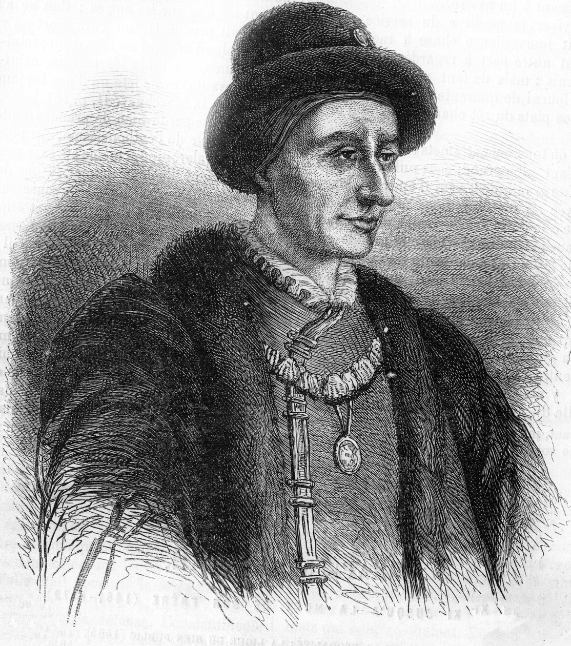 Portræt af Louis XI (1423-1483), konge af Frankrig. af Unknown artist
