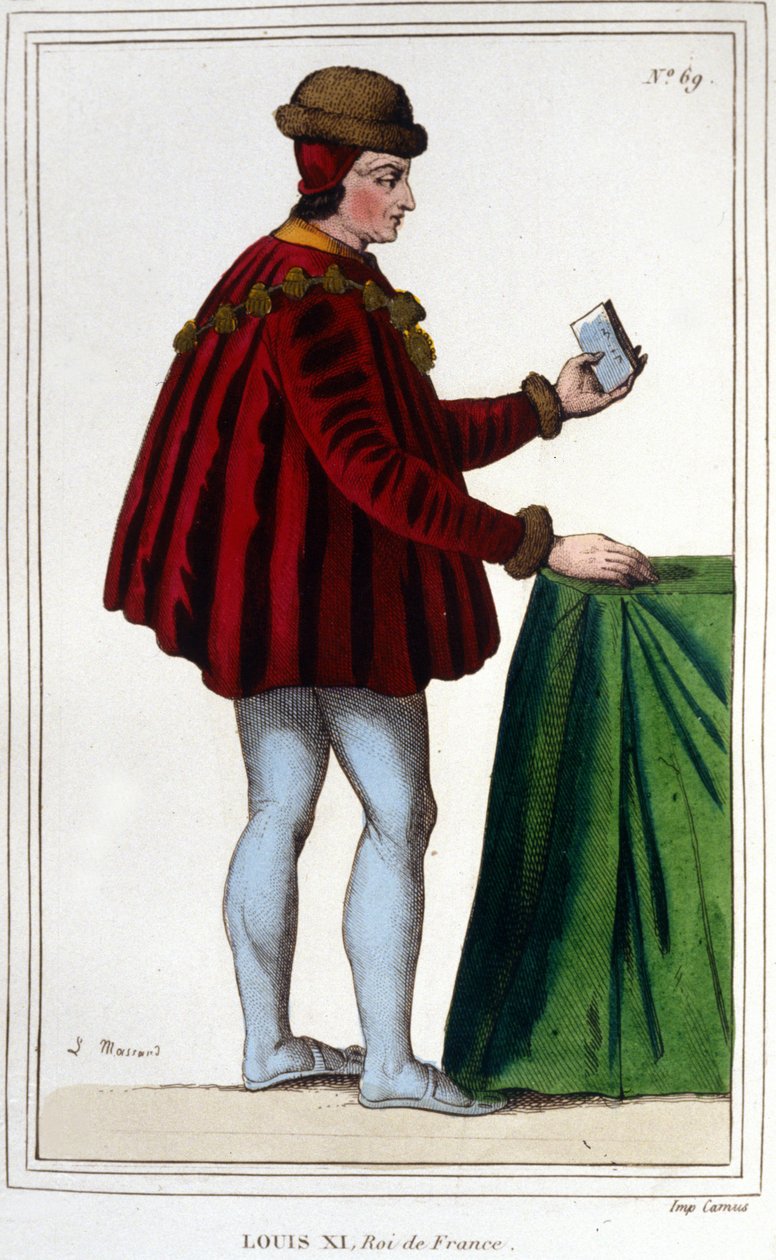 Portræt af Louis XI (1423 - 1483), konge af Frankrig. af Unknown artist