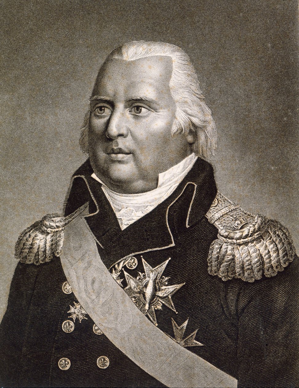 Portræt af Louis XVIII (1755 - 1824), konge af Frankrig af Unknown artist