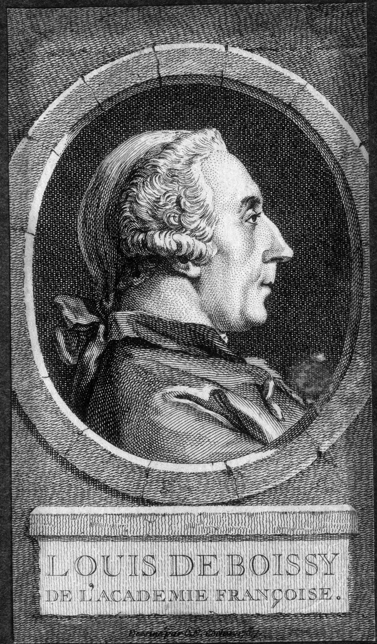 Portræt af Louis de Boissy fra det franske akademi - n.d. af Unknown artist