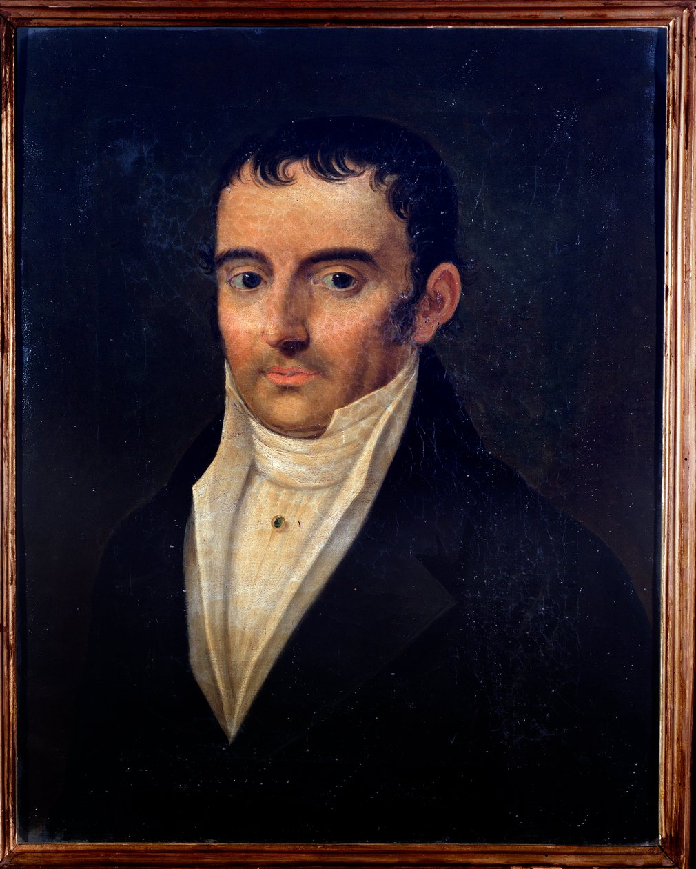 Portræt af Ludovico (Lodovico) Antonio Brizzi (1766-1837) italiensk musiker Anonym maleri. 19. århundrede. Bologna, borgerligt bibliografisk museum af Unknown artist