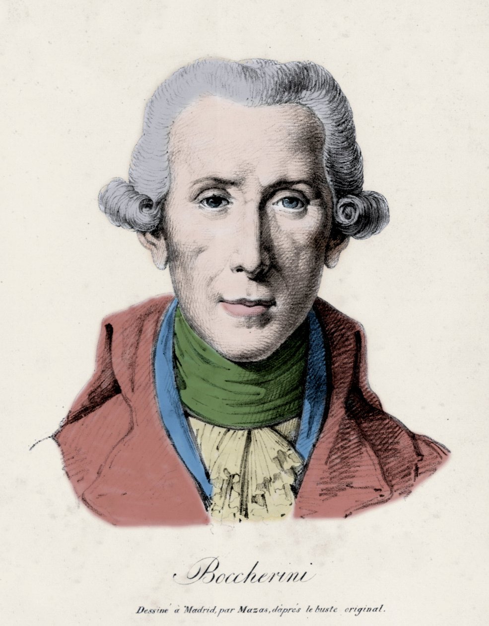Portræt af Luigi Boccherini. (1743 - 1805). italiensk komponist. af Unknown artist