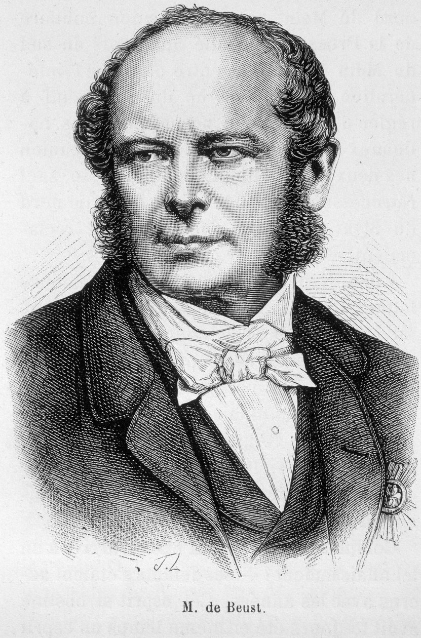 Portræt af M. de Beust af Unknown artist