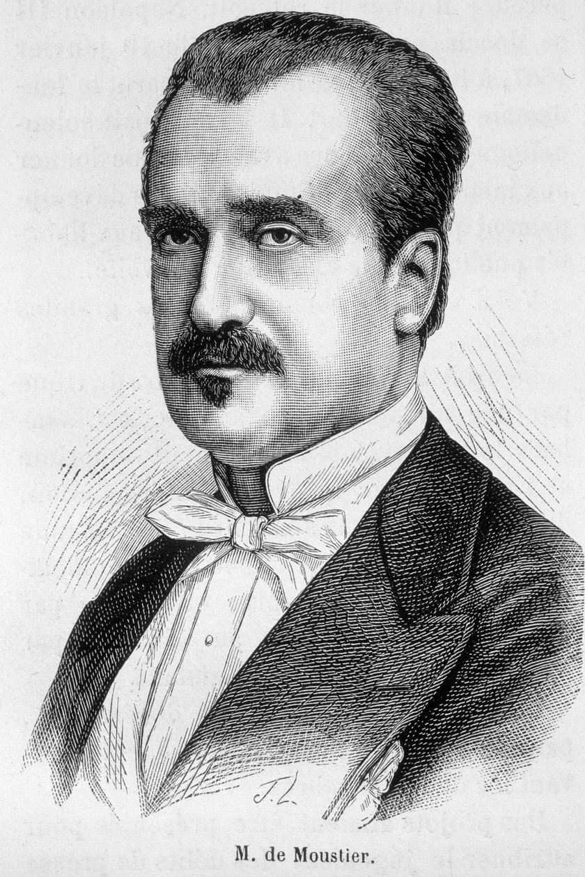 Portræt af M. de Moustier af Unknown artist
