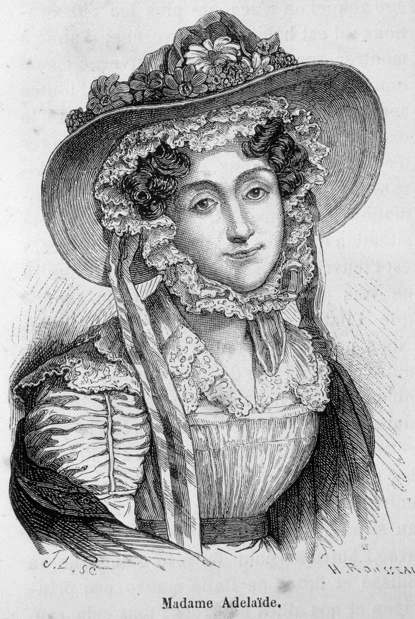 Portræt af Madame Adelaide af Unknown artist