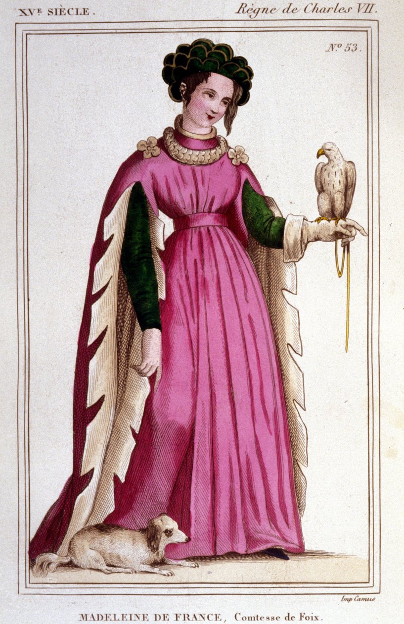 Portræt af Madeleine af Frankrig (1443 - 1495), grevinde af Foix. af Unknown artist