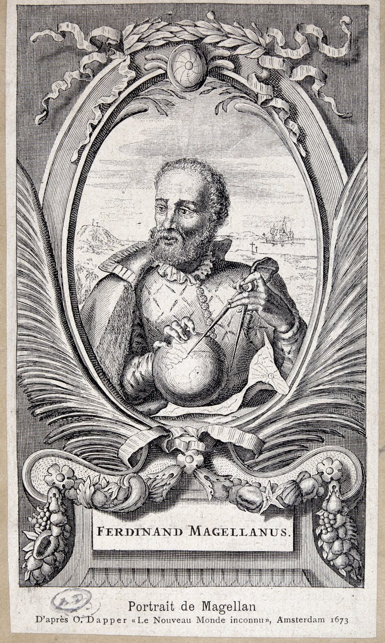 Portræt af Magellan af Unknown artist